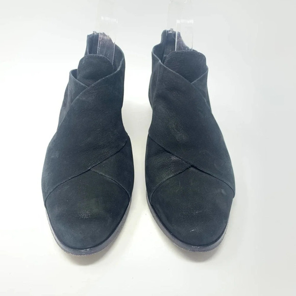 Eileen Fisher‎ Cluster Cutout Booties Black Suede Size US 7.5 - Picture 3 of 12